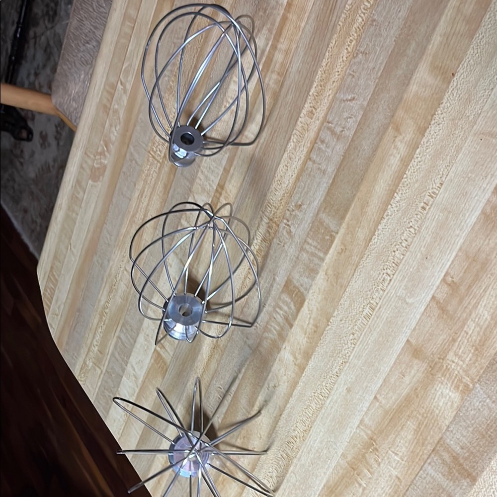 KitchenAid Silver Whisk Attachments